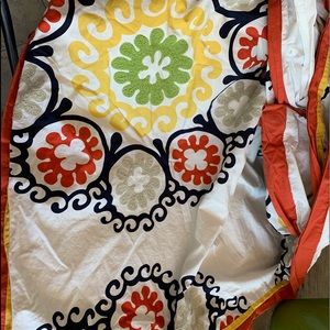 Anthropologie queen duvet and pillow covers